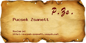 Pucsek Zsanett névjegykártya